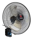 Ventilador De Pared James Vwi-200 Industrial, 50 Cm Y 160 W, En Negro Plateado Metal 3