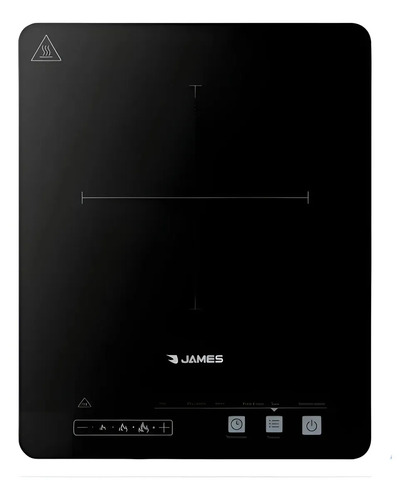 [02050040] Anafe Portatil Electrico James Cij-21 Practico Olla Incluida Color Negro