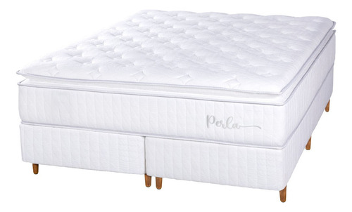 Sommier Senflex Perla 158x198x36 Queen La Sensacion  Blanco