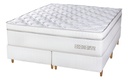 Sommier Senflex Diamante 158x198x40 Queen La Sensacion Color Blanco