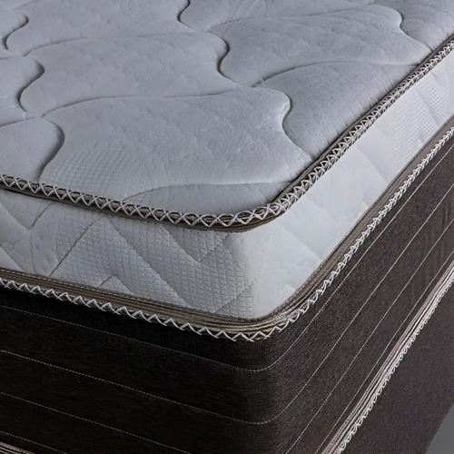 Sommier Senflex Azabache 158x198x30 Queen La Sensacion Color Blanco