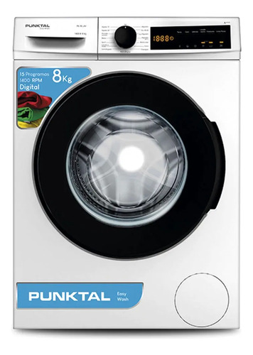 [02040733] Lavarropa Punktal 8kg Dig Pk-18 Lav La Sensacion  Gris