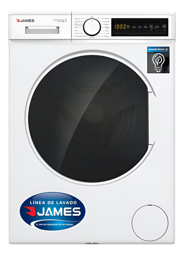 Lavarropas James Inverter Lr 8140 Inv Blanco 8kg