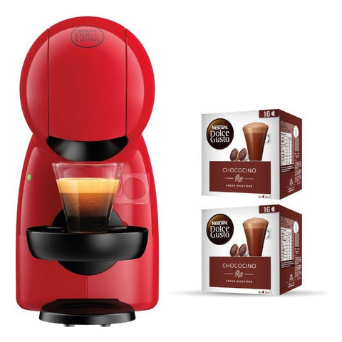 Combo Cafetera Dolce Gusto Piccolo La Sensacion  Rojo