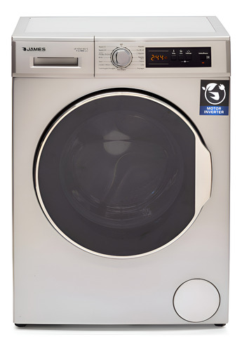 Lavarropas James Lr 1008 S 6kg Slim Inverter Color Silver