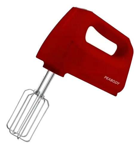 Batidora De Mano Peabody Pe-hm550r Roja 4 Vel + Turbo Rojo 50 Hz X 60 Hz