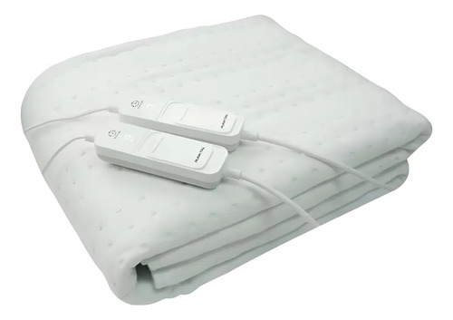 [02100020] Calienta Cama 2 Plazas Punktal Lavable Poliéster 3 Niveles Blanco