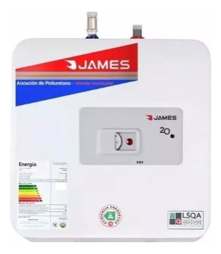 [02130060] Calefon Termotanque James 20 Lts Salida Superior Bajomesada