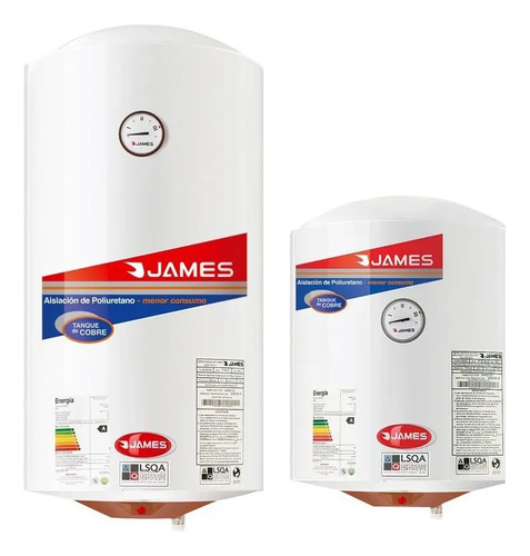 [02130150] Calefones Termotanque 60lts Cilíndrico Cobre James Sensacion