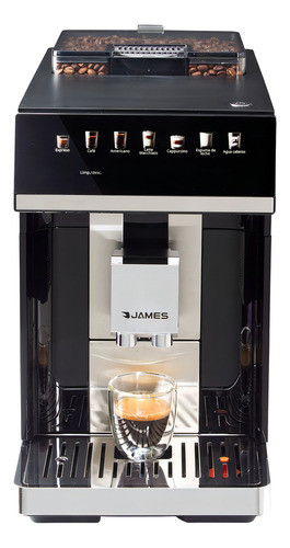 [02122915] Cafetera Automatica James 7000 1500w 15 Bar Granos De Cafe Color Negro