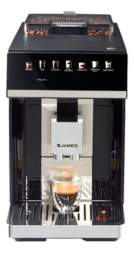 [02122915] Cafetera Automatica James 7000 1500w 15 Bar Granos De Cafe Color Negro