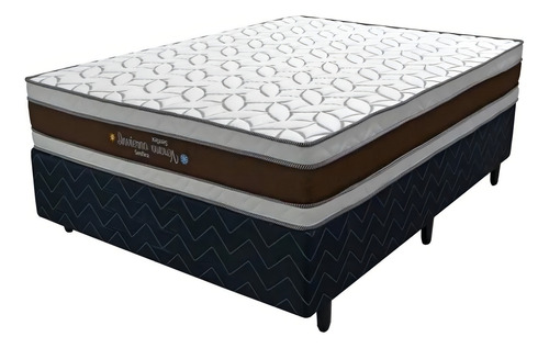 Sommier Plaza Y Media Senflex Invierno Verano Soporte 180 Kg Color Blanco