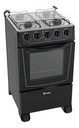 Cocina Thompson Cth 1000 Gas 4 Hornallas Color Negro
