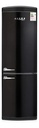 Refrigerador Heladera Retro James Rj 373 Rn Combinada Ehogar Color Negro
