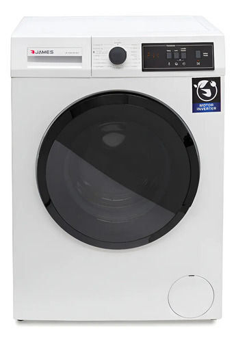 [02040606] Lavarropas Carga Frontal James Lr 7990 Inv 7kg Inverter Blanco
