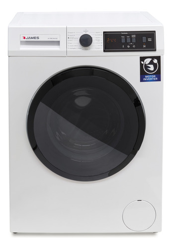 Lavarropas Carga Frontal James Lr 7990 Inv 7kg Inverter Eh Color Blanco