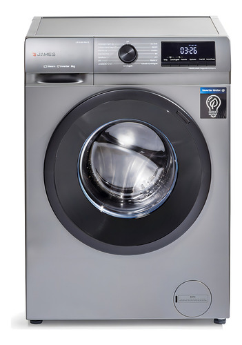 [02040601] Lavarropas James Inverter Lr 8140 Inv Inv S 8kg Silver