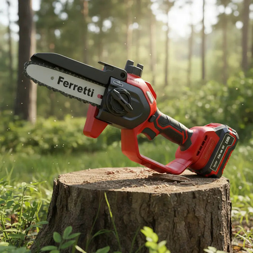 Mini Motosierra Ferretti Fe-7005 Bt 20v - Rojo Rojo