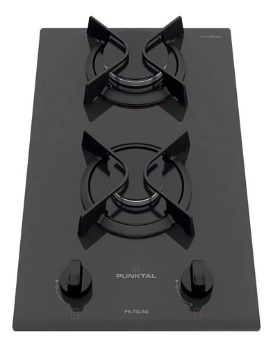 [02050103] Anafe Empotrable Punktal 2 Hornallas Pk-732 Ag Negro