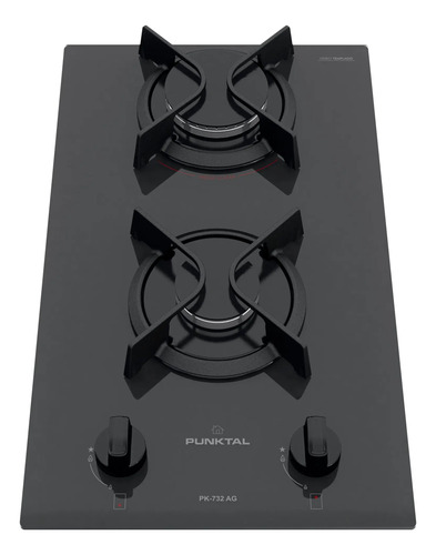 [02050103] Anafe Empotrable Punktal 2 Hornallas Pk-732 Ag Negro