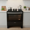 Cocina Punktal Pk-gl5b Glass 5 Color Negro Gas Negro