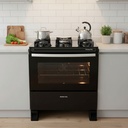 Cocina Punktal Pk-gl5b Glass 5 Color Negro Gas Negro