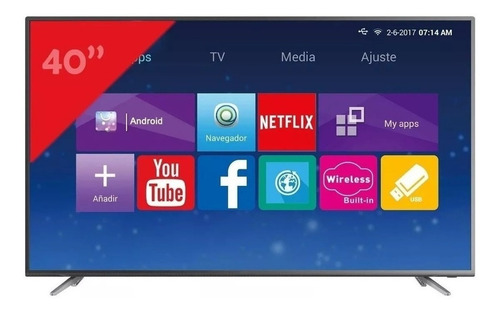 Smart Tv Led Punktal 40  Full Hd Wifi Hdmi Usb Netflix Youtube