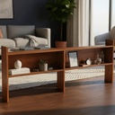 Estante Lateral P/cama 220cm Es01 Blanco La Sensacion Marrón