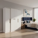 Ropero Placard 4 Puertas 2 Cajones Miami 25040 La Sensación