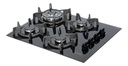 Anafe A Gas James 4h Agb Vn Vidrio Negro Negro