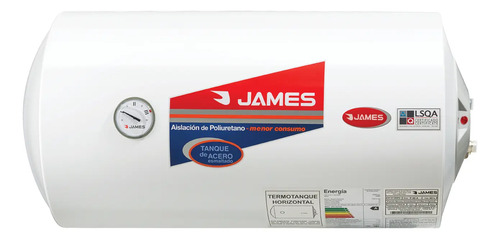 [02130140] Calefon James Termotanque Horizont Acero 60 Lts Sensacion Blanco