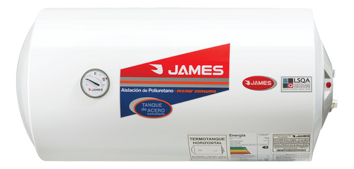 [02130140] Calefon James Termotanque Horizont Acero 60 Lts Sensacion Blanco