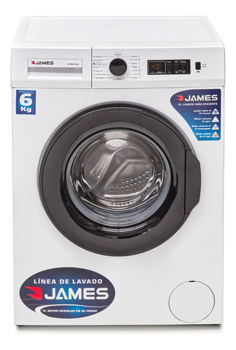 Lavarropas James 6kg Carga Frontal Lr 1006 Bl G5 Blanco Blanco