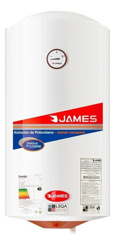 Calefon James 110 Litros Tanque Cobre Cilindro -la Tentación Color Blanco