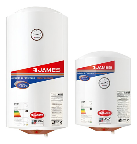 Calefon Termotanque 110lts James Cobre Sensacion Blanco