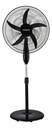 Ventilador De Pie Punktal Pk-5012vt Con 5 Aspas Color Negro Estructura Color Negro, 50cm De Diámetro 50 Cm