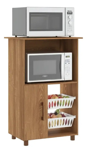Frutero Con Espacio Para Horno Y Micro Senflex Marrón Claro