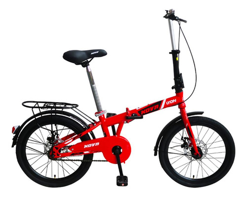 [07010586] Bicicleta Kova Lyon 20 Acero Azul La Sensacion Rojo 20