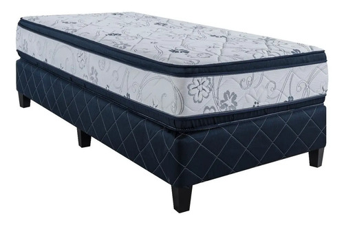 Divino Super Densidad - Negro / Celeste - 1 1/2 Plaza