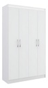 Ropero Multiuso Blanco Doripel Dueto 4 Puertas Batientes Mdp