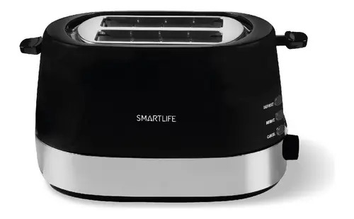 Tostadora Smartlife 850w 2 Panes 7 Niv 4 Func Negra Negro