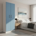 Ropero Multiuso Armario 2 Puertas Todo Estantes! Sensacion Blanco/azul
