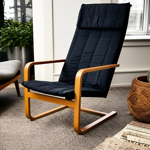 [03080013] Divino Silla Flex Tela Color Negro Negro