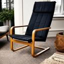 Divino Silla Flex Tela Color Negro Negro