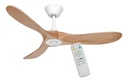 Ventiladores De Techo James Vt41 A Control Timer 132cm Dimm 1.32 M Blanco Nogal Plástico 3