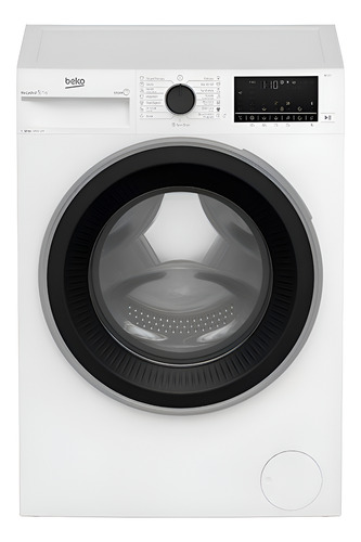 Lavarropas Inverter Carga Frontal Beko B3wft 5124111 Blanco Blanco