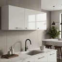 Alacena Cocina 3 Puertas Mdp Sensacion Blanco