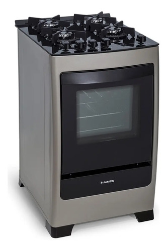 Cocina James C 700 V Titanium Supergás Mesa Vidrio Gris