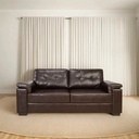Sillón 3 Cuerpos Eco Cuero Premium Divino Marrón