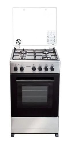 [02052080] Cocina James Combinada C 555 Tks Inoxidable 4 Hornallas Inox